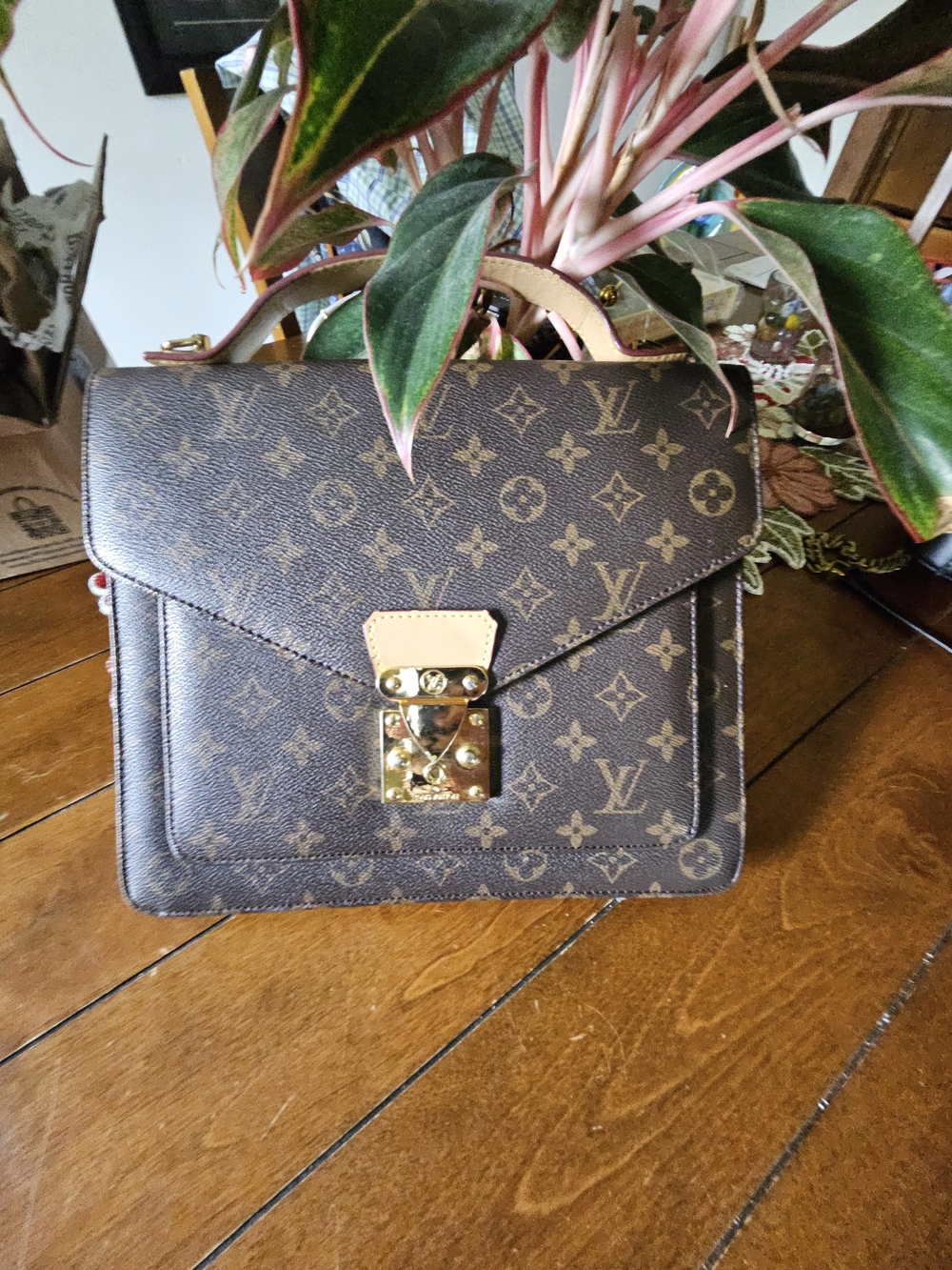 Louis Vuitton Brown Monogram Top Handle Bag